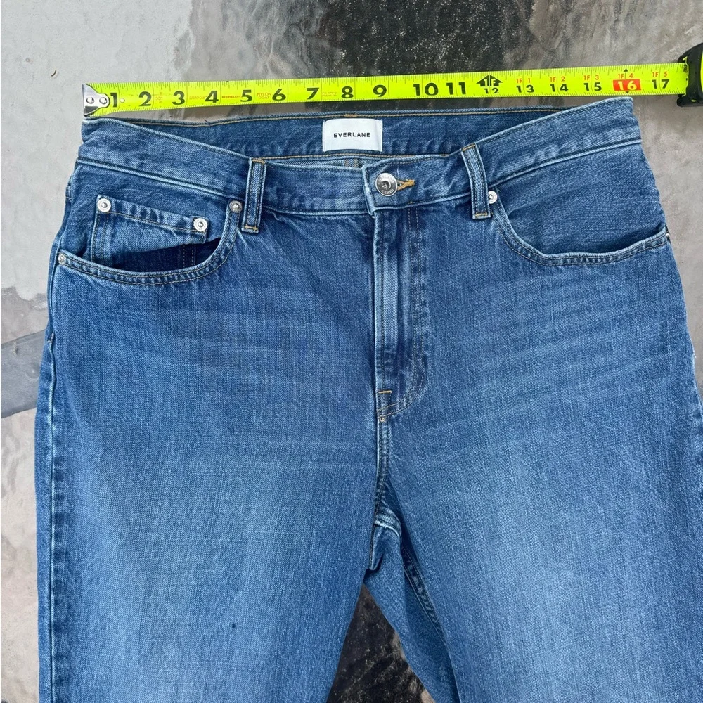 Everlane The Runaround Jean Mid Rise Cropped Dark Blue Ankle Jeans 31R